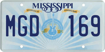MS license plate MGD169