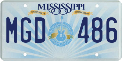 MS license plate MGD486