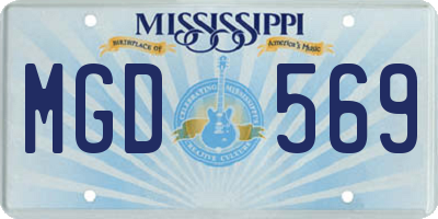 MS license plate MGD569
