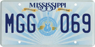 MS license plate MGG069