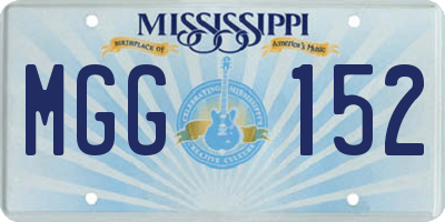 MS license plate MGG152