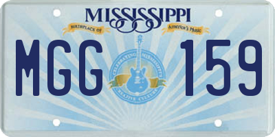 MS license plate MGG159