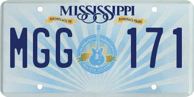 MS license plate MGG171