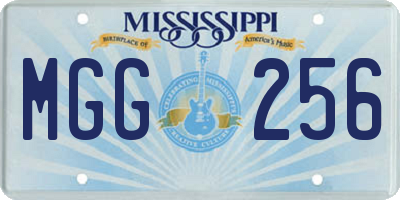 MS license plate MGG256