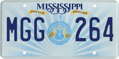 MS license plate MGG264