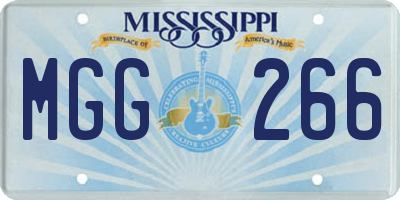 MS license plate MGG266