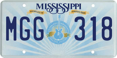 MS license plate MGG318