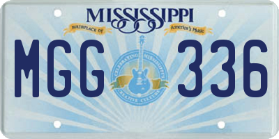 MS license plate MGG336