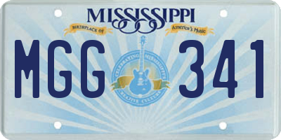 MS license plate MGG341