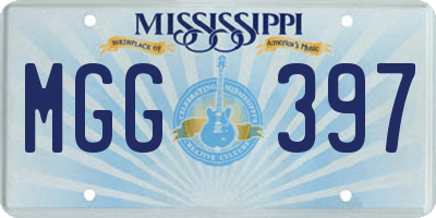 MS license plate MGG397