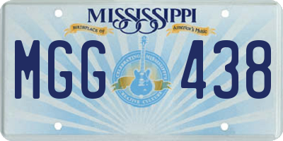 MS license plate MGG438