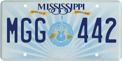 MS license plate MGG442