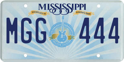 MS license plate MGG444
