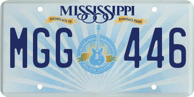 MS license plate MGG446