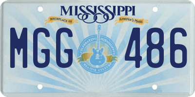 MS license plate MGG486