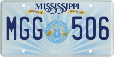 MS license plate MGG506