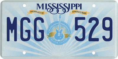 MS license plate MGG529