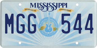 MS license plate MGG544