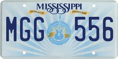 MS license plate MGG556