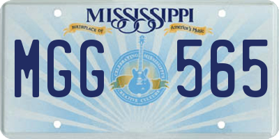 MS license plate MGG565