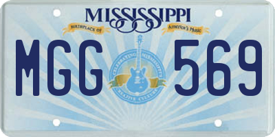 MS license plate MGG569