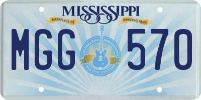 MS license plate MGG570