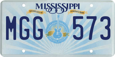 MS license plate MGG573