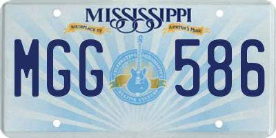 MS license plate MGG586