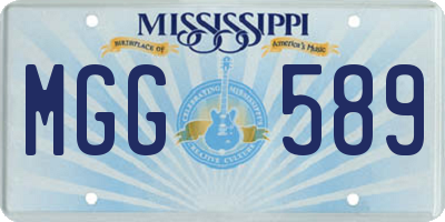 MS license plate MGG589