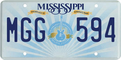 MS license plate MGG594