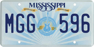 MS license plate MGG596