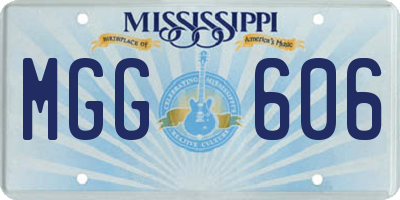 MS license plate MGG606