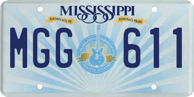 MS license plate MGG611