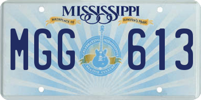 MS license plate MGG613