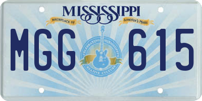 MS license plate MGG615