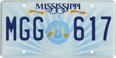 MS license plate MGG617