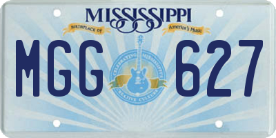 MS license plate MGG627