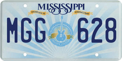 MS license plate MGG628