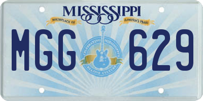 MS license plate MGG629