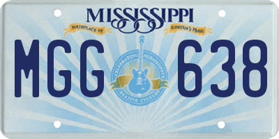 MS license plate MGG638
