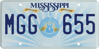 MS license plate MGG655