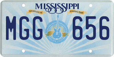 MS license plate MGG656