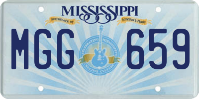 MS license plate MGG659
