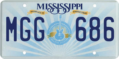 MS license plate MGG686