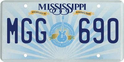 MS license plate MGG690