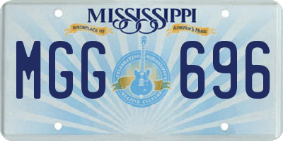 MS license plate MGG696