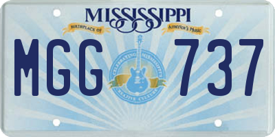 MS license plate MGG737