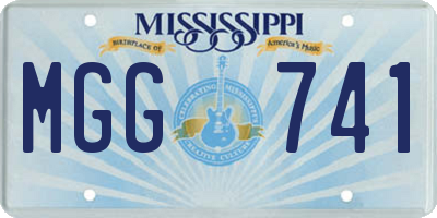 MS license plate MGG741