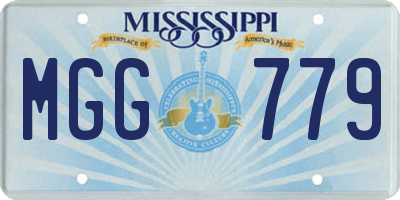 MS license plate MGG779