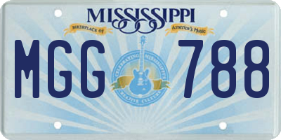 MS license plate MGG788